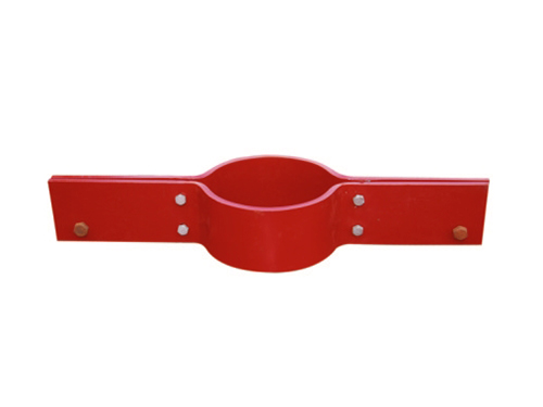 Double hole pipe clamp